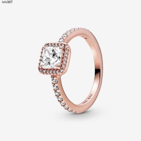 Band Rings With Side Stones Fashion Women Girls Rings Stainless Steel Silver Rose Gold White Pink Zircon Number Letter Heart Circle Stone Jewelry A Gift
