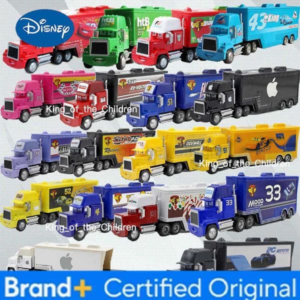 Disney Pixar Car 2 3 Uncle McQueen Container Car Metal Jackson Storm Hicks Cruz Ramirez Collection model toys for children gifts H251229