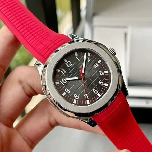 New brand men's sports and leisure fashion waterproof sapphire watch, fully automatic mechanical luxury business watch, all steel rubber strap, high-quality watch