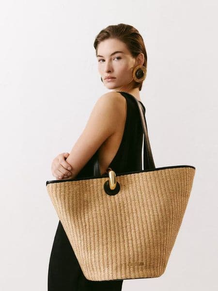 Lafite Grass Gold Buckle Handbag Designer Bag For Womens Shoulder Bags Woman Handbags Tote Bags Fashion Dhgate Bags Cowhide Leather Woven Bag Summer Beach Bag