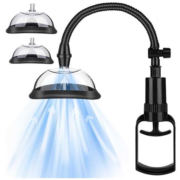 Vagina Clitoris Pussy Pump to Increases Sensation and Enhances Sexual Pleasure Sex Toys for Femaleswith 2 Cups Included