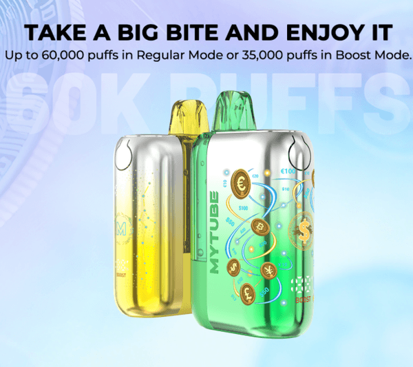 Vape Upgraded Foger Puff 2026 New Geekbar Vapen 60000 MYTUBE Gold coin screen 3D CURVED Ultra 60K Puff 5% Nicotine 15 flavors Better Than GEEKBAR Free Shipping