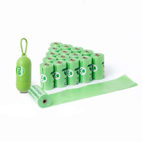 Biodegradable Dog Waste Bags with Dispenser 25N1230