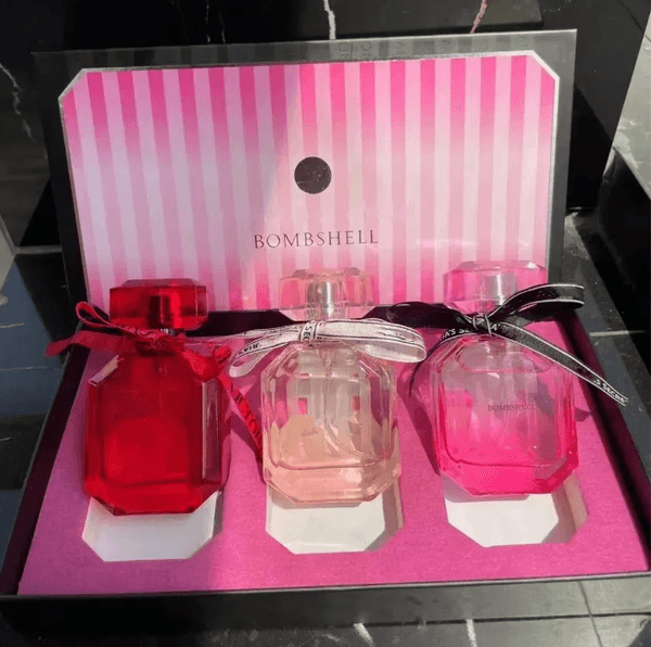 Bombshell Secret Perfume 30ml *3 Women Fragrance Long Lasting Smell Parfum Pink Bottle Cologne Gift Box
