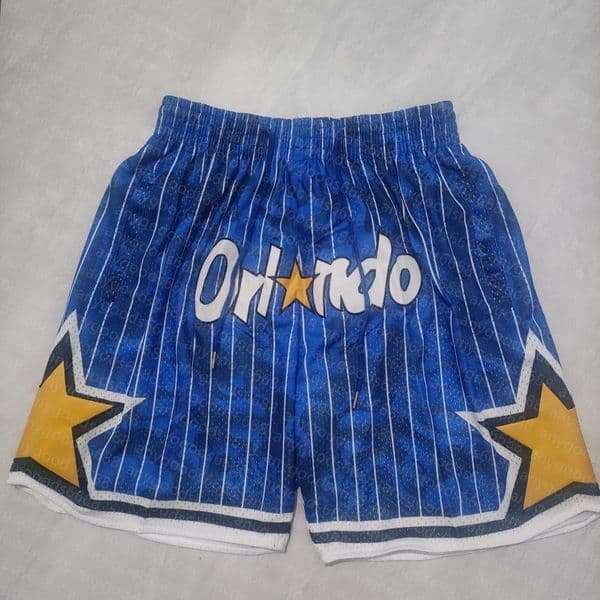 Orlandos casual men's pocket rope retro letter embroidery, suitable for men's and women's street and outdoor sports breathable quick drying basketball shorts