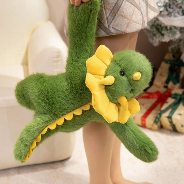 Cross-border Simulation Triceratops Cute Plush Dinosaur Doll Children's Toy Figurine Birthday Gift