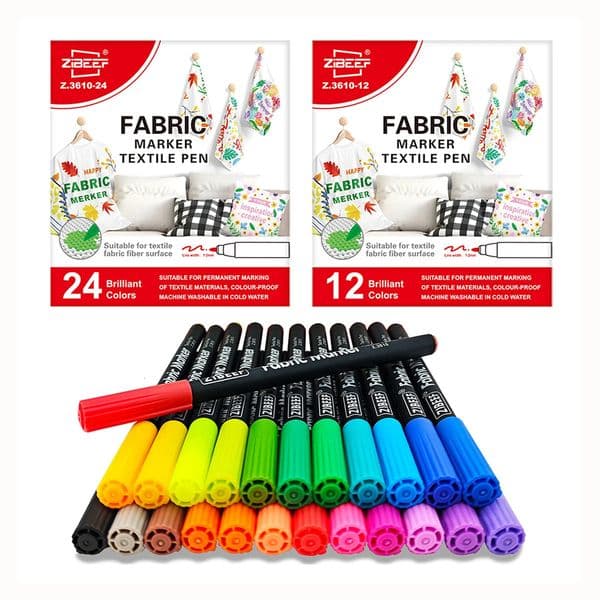 1224 Colors Acrylic Paint Pens Markers12MM Premium Markers for Art Supplies Fabric 251229