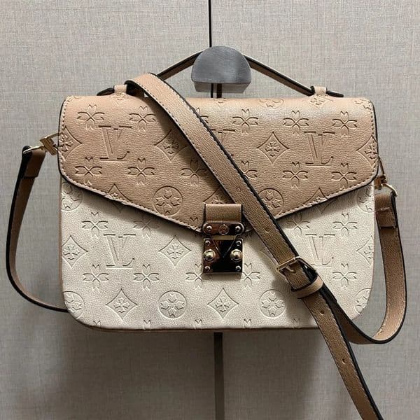 High Quality Luxury Designer Women Handbags Two tone Oxidizing Leather Pochette Metis Mini Crossbody Shoulder Messenger Bags Elegant Plain Style