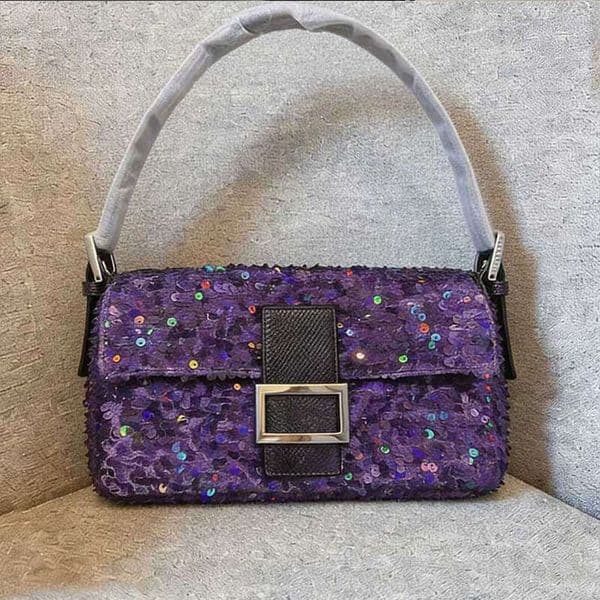 Designer Shoulder Bag Women Crocodile Leather Luxury Sequin Crossbody Bags New Ladies Totes Bling Bling Handbags Tote