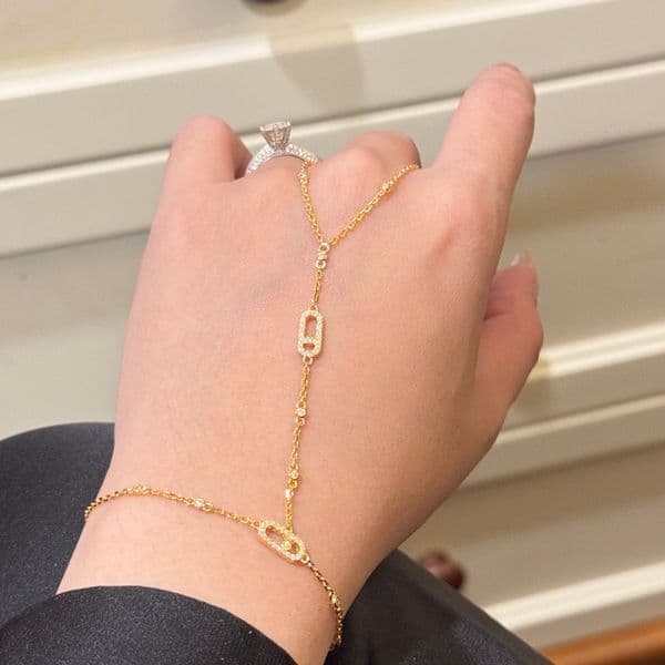 ADITA Womens bracelet 925 silver set natural crystals never fade gold plated Top quality With box classic style European size gift for girlfriend 042