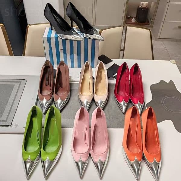 Top New Lacquer Leather Pointed Women's High Heels 10cm Special Shaped Heel Sexy Fashion Evening Dress Shoes Luxury Designer Versatile Style Formal Shoes with bag