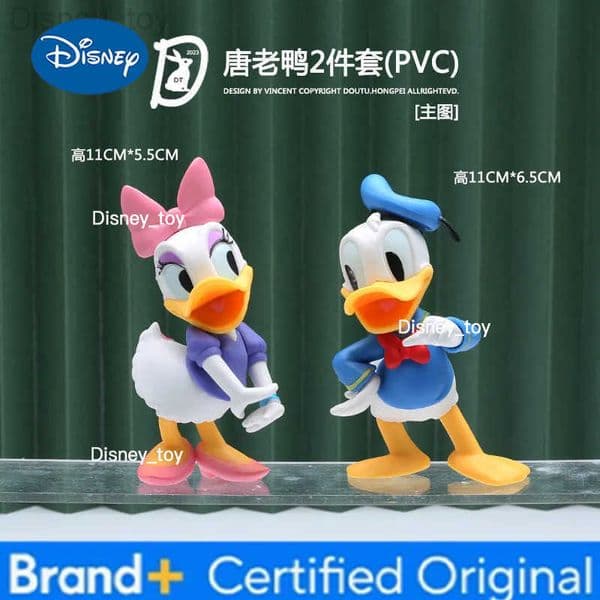 Disney Cartoon Mickey Mouse Handmade Vinyl Figure Doll Anime Wonderful House Minnie Duck Doll Cake Baking Accessories Kids Gift H251231111