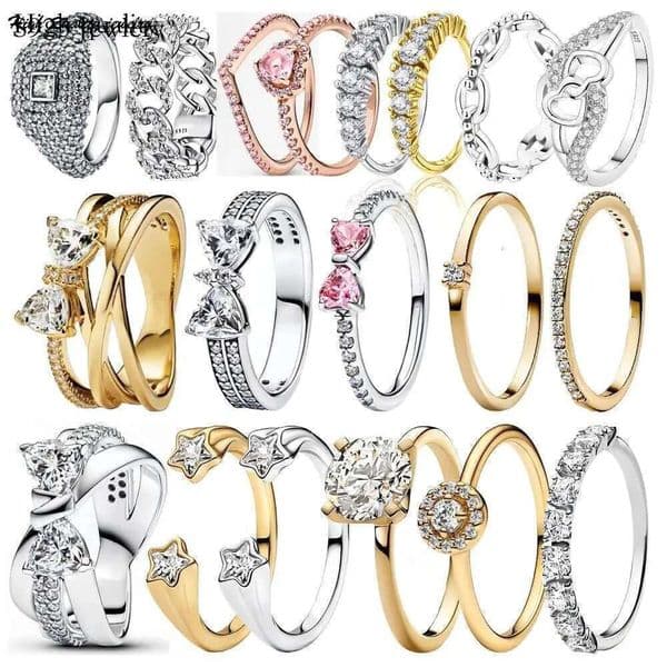 2025 NEW 925 Sterling Silver Butterfly ring Bow Heart Star Rings for women men Jewelry gift Free Delivery free shipping