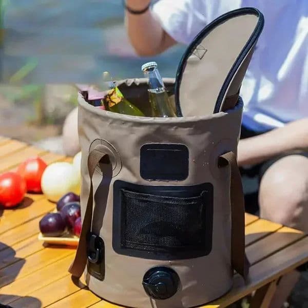 25L Portable Foldable Bucket Outdoor Travel Water Storage Bag Waterproof Water Bag Storage Bucket Fishing Articles 251225BJ