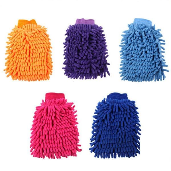 Car Washing Gloves Double-sided Microfiber Washable Car Care Cleaning Gloves Detailing Glove Auto Cleaning Tools Accessories 251225