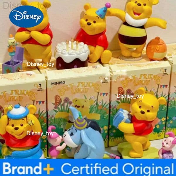 Disney Blind Box Winnie The Pooh Blind Mysterious Surprise Box Figure Tigger Eeyore Piglet Cartoon Xmas Gifts Model Toy H251231