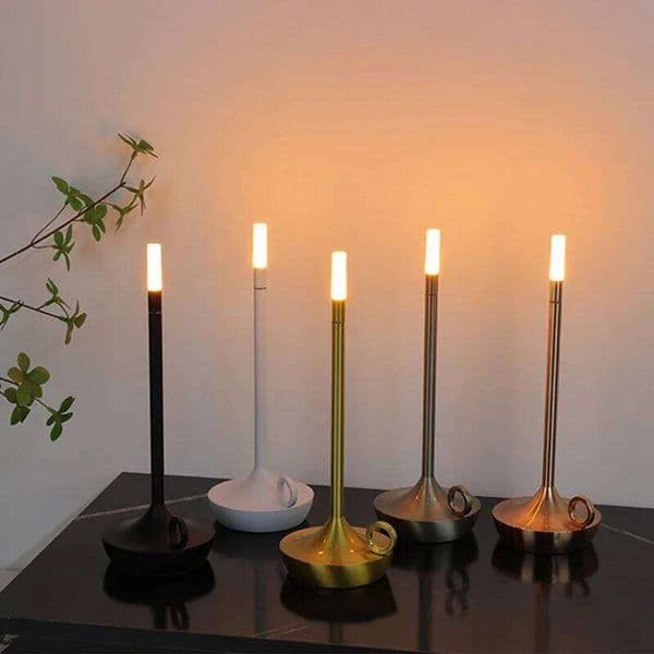 Candlelight Table LED Candle Charging Restaurant Bar Lamp Desktop Decoration Atmosphere Touch Night Light Led Desk Lamps 25L1231
