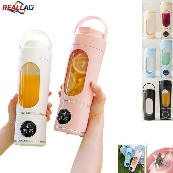 Household Charging MINI Portable Juice Maker Blender 700ML Large Capacity Digital Display Juice Cup 12-Blades Juicer 251219