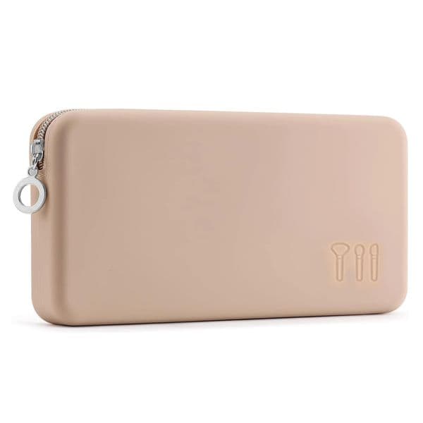 Travel makeup brush holder silicone makeup brush bag with zipper closure makeup brush storage box washable makeup bag suitable f 251225