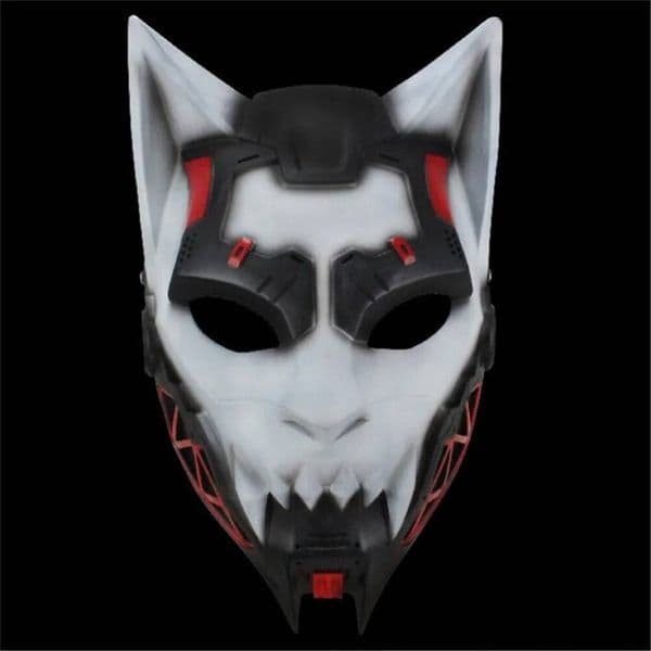 Bestseller Halloween Punk Animal Full Face Adult Evil Demon Werewolf White Wolf Head Cosplay Mask ddmytues