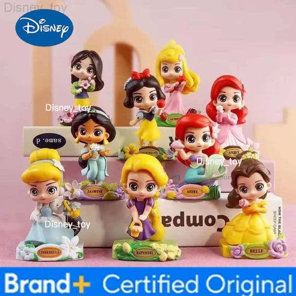 Disney Princess Garden Dream Series Trendy Blind Box Snow White Cinderella Ariel Cute Handmade Ornament Girls Birthday Gift Toy H251231