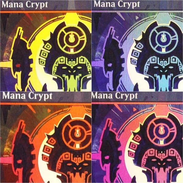 Foil SPG Mana Crypt Borderless High custom Magical Proxy Cards Top Quality Gathering Board Playing Trading Cards