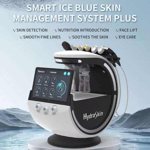 7 In 1 Skin Analysis H2o2 Dermabrasion Deep Cleaning Moisturizing Exfoliating Machine RF Ultrasound Suction Beauty Spa For Blackhead Acne Remove