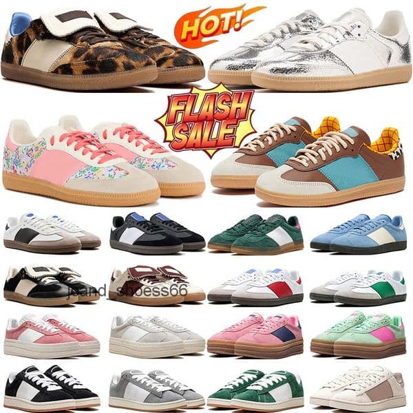 Sambaswomen sandals fast delivery designer shoes handball sneakers men women platform Black White Gum Blue Burgundy suede leather mens outdoor tennis