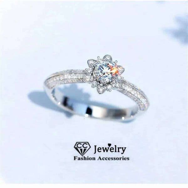 CC Wedding Rings For Women Engagement Bridal White Cubic Zirconia Diamant Fine Jewelry Temperament Bijoux Femme CC3185