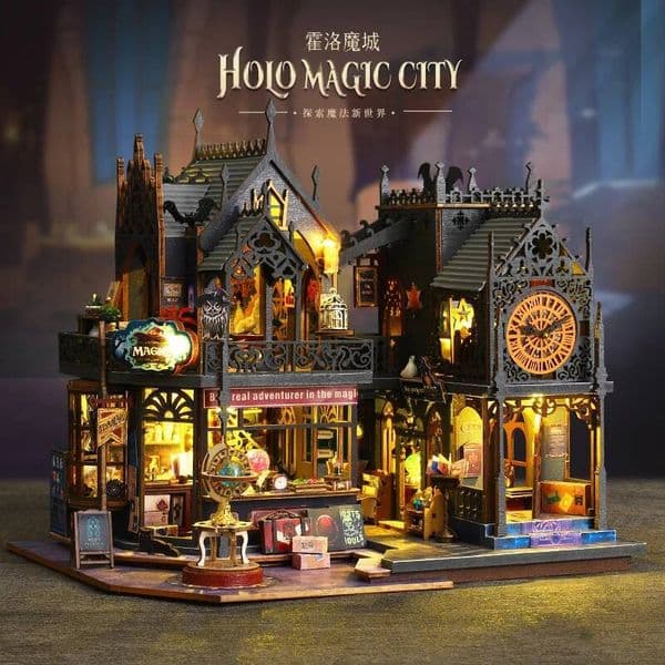 Bestseller DIY Haunted House Model Kit - Halloween Gothic Horror Mansion Bookend Craft Set, Creative Gift for Adults & Teens ddmytues
