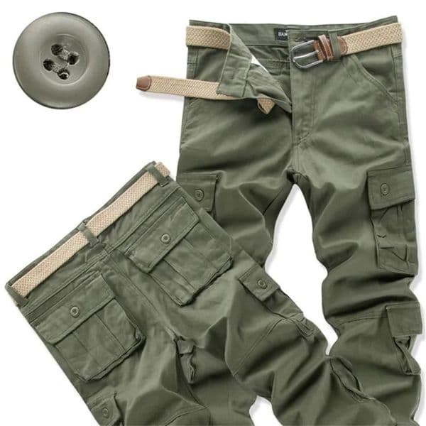 Cargo Pants Men Spring Autumn Cotton Tactical Multipockets Washing Loose Long Trousers Man Casual Clothing 250701BJ