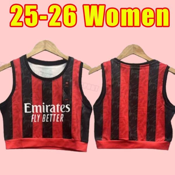 AC Women IBRAHIMOVIC 25 26 soccer jerseyS GIROUD R. LEAO BENNACER KESSIE ROMAGNOLI CALHANOGLU TONALI REBIC 2025 2026 maillot Girl home away third MILAN Goalkeeper