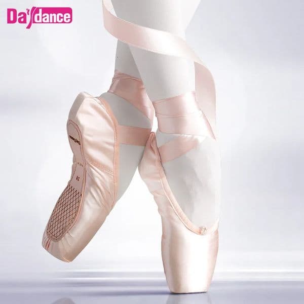 Girls Ballerina Ballet Pointe Shoes Pink Red Women Satin Canvas Ballet Shoes For Dancing 250628