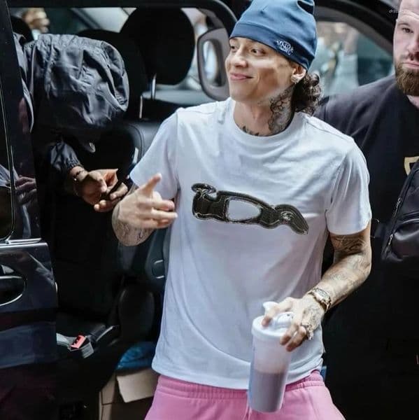 Men's T Shirts 2025 High Street Fashion Brand IDA Letter Printed And Women's Loose Casual Couple Short Sleeve T-shirt Hip Hop Trend
