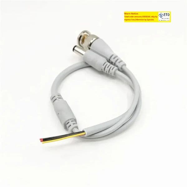 BNC DC Connector Cable Q9 Line With Integrated DC Male BNC Male DC Male Gray 5-Core LL