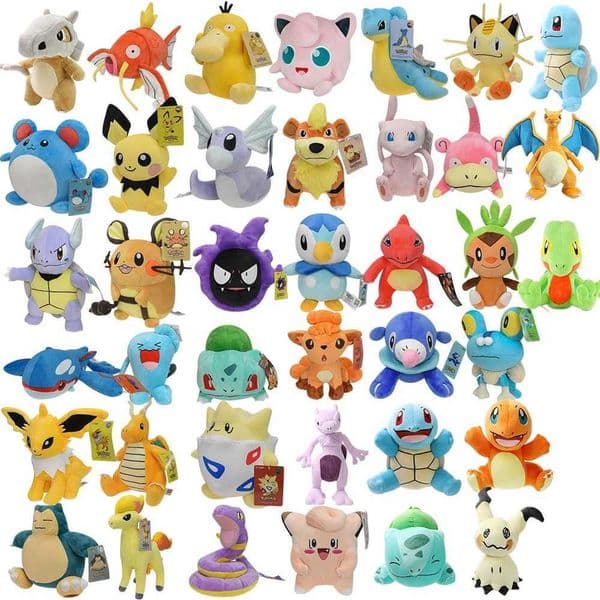 Magikarp Psyduck Kyogre Jigglypuff Plush Toys Kawaii Stuff Doll Soft Cartoon Anime Peluche for Kids Birthday Gift L250630