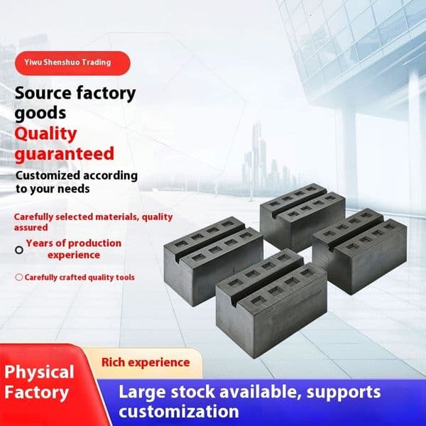 4pc set of new large shear rubber mats for scissor lifts car trailer