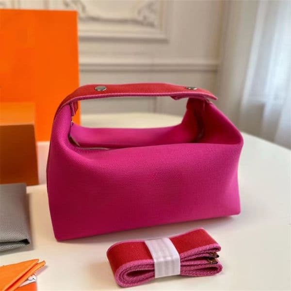 cosmetic bag makeup bag handbag crossbody make up bags toiletry cross body small wash pouch Canvas Embroidery Letter TOP