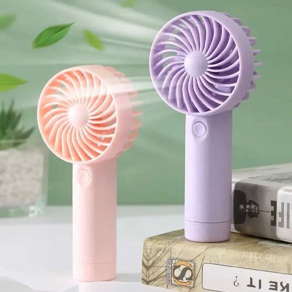 Mini Portable Fans Handheld USB Rechargeable Fan Mini Desktop Air Cooler Outdoor Fan Cooling Travel Hand Fans Ventilation Fan XJ250702