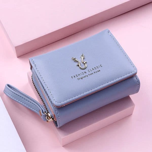 y Womens Small Wallet Female Card Holder Short Wallets with Coin Purse for Woman Ladies PU Leather Hasp Mini Clutch 250701 Y260206