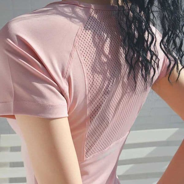 Summer Sports Short Sleeved Womens Quick Drying Yoga Clothes Slim Fit Fitness T-shirt Running Training Top for Women XJ250702
