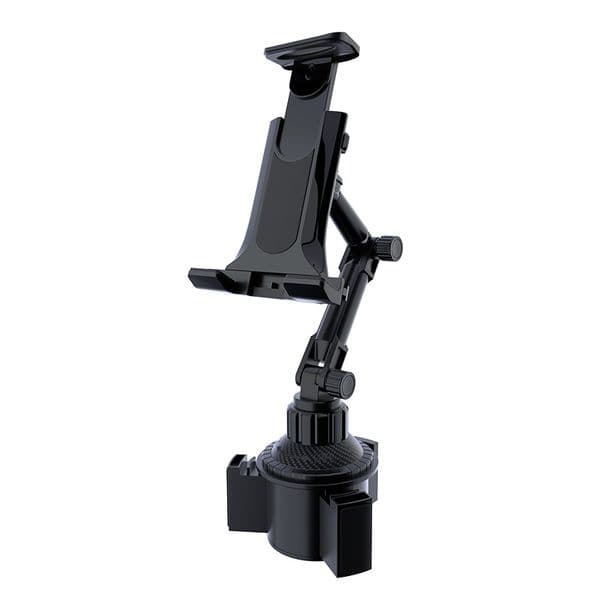 2 in 1 Cup Holder Cell Phone & Tablet Mount Car Cradles Adjustable Gooseneck Holders Compatible for ipad iphone samsung huawei