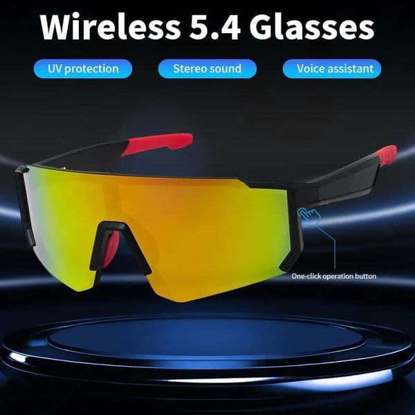 Smart Cycling Sport 100+ Online Language AI Automatic Dialogue Translation Bluetooth Glasses With Speaker UV Protection camera glasses