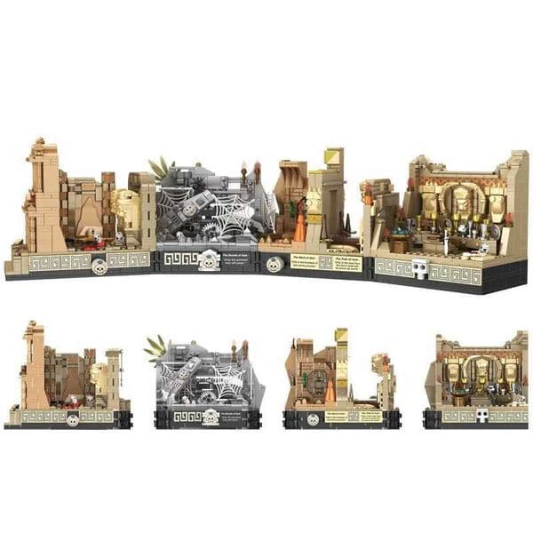 MOC Movie Indiana Jones Temple of The Classic Building Block Compatible With Tomb Adventure Scenes DIY Model Birthday Toy R251025