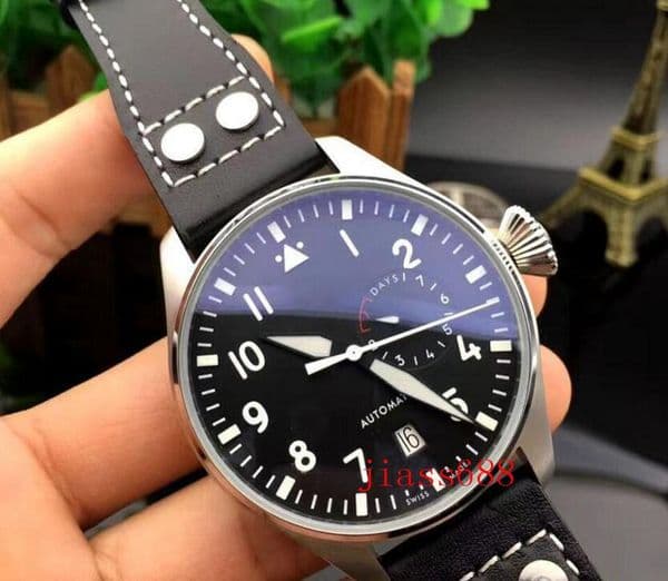 U1 Top AAA Luxury Designer Watch Portugieser Chronograph Mens Automatic Mechanical Big Classic Pilot Watches Le Prince Genuine Leather Wristwatches Montre de luxe