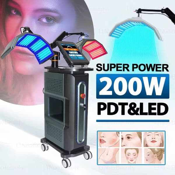 2025 Full Body Care Led Pdt Light Therapy Anti-Aging Red Light Therapy 7 Colors Facial Pdt Led Photon Light Therapy Machine