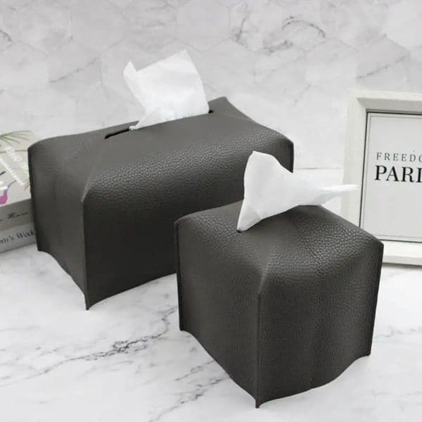 Modern PU Leather Tissue Box Creative Cute Ins Simplicity Napkin Case CarCarrying Toilet Home Bathroom 250703