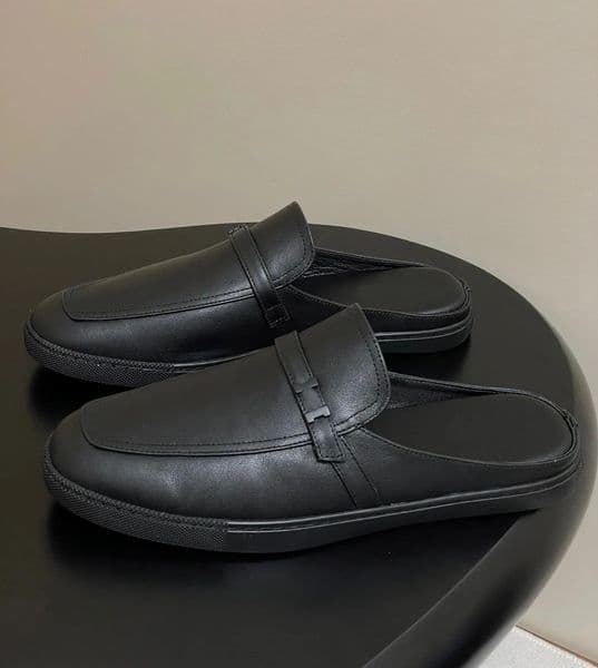 Top Luxury Casual Men Likely Mule Loafers Shoes Gold-toned Hardware Calfskin Leather Slip On Oxford Walking Elegant Footwear EU36-46 With Box