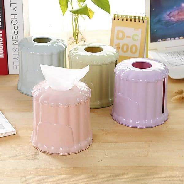 Household Tissue Box Coffee Table Dining Circular Napkin Storage Roll Paper Suction 250703