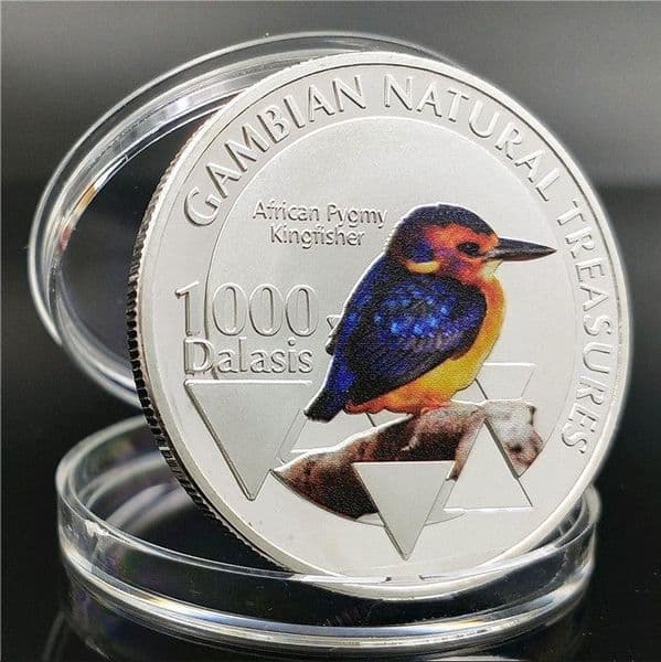 Arts and Crafts Baywish commemorative coin Amazon dwarf kingfisher commemorative coin